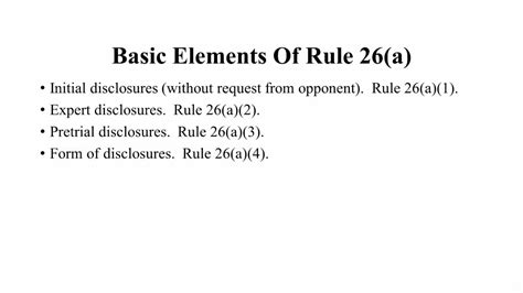What are the drawbacks of Rule 26?